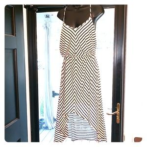 BAR III STRIPED HI-LO DRESS SIZE XL